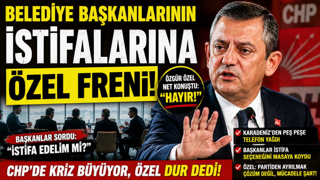 Belediye Başkanlarının İstifalarını Özel Durdurdu