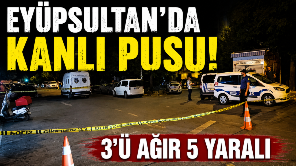 Eyüpsultan’da Parkta Silahlı Saldırı