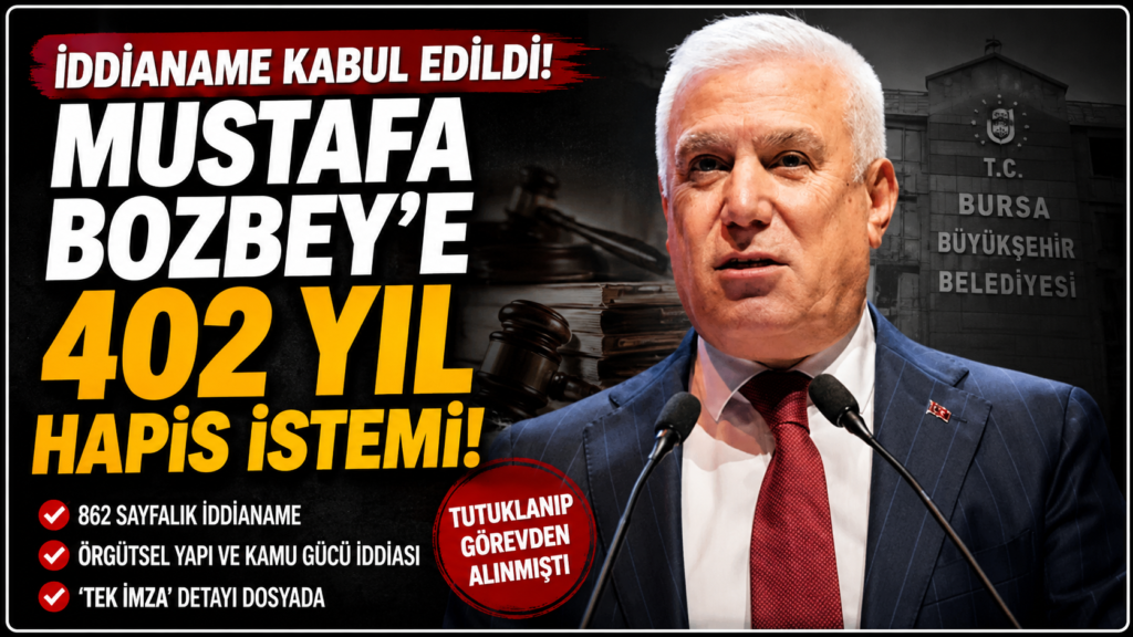 Bursa Büyükşehir Belediye Başkanına 402 Yıl Hapis Talebi