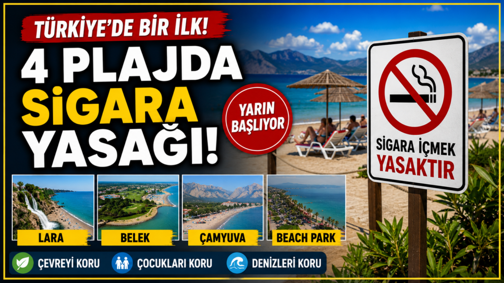 Plajlarda Sigara İçmek Yasaklanıyor