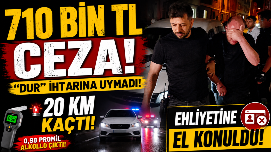 Kontrolden Kaçmanın Cezası 710 Bin TL