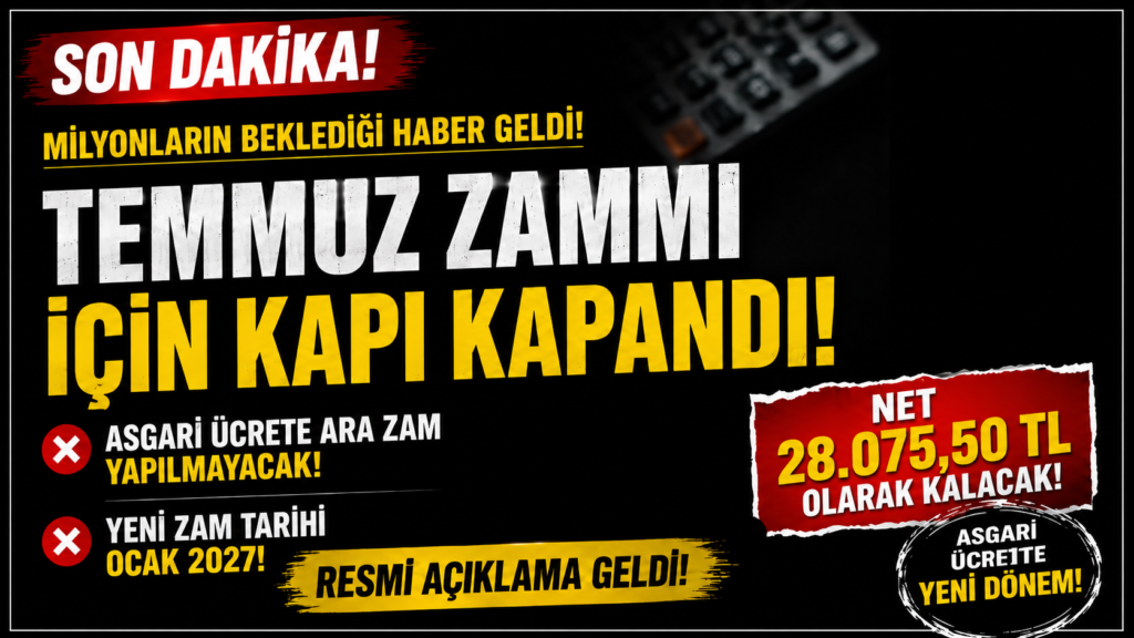 Asgari Ücrete Ara Zam Gündemde Yok