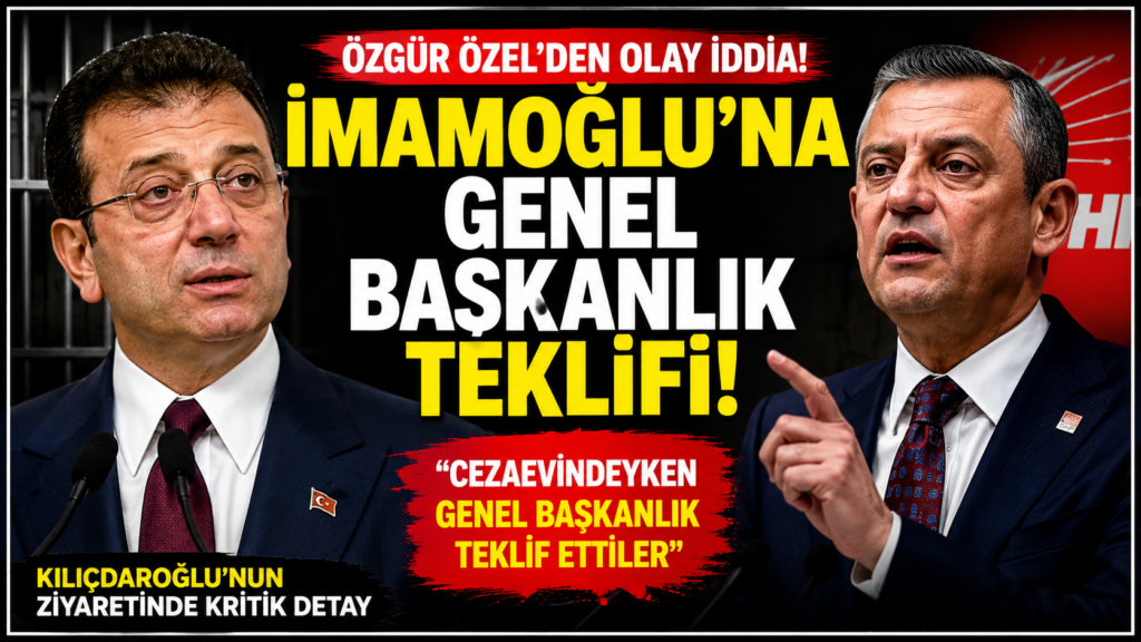 İmamoğlu’na Genel Başkanlık Teklifi
