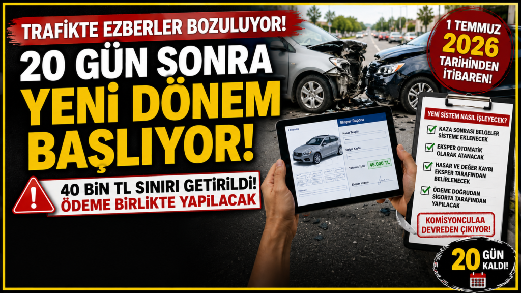 Trafikte Her Şey Değişiyor! 40 Bin TL Sınırı Geliyor
