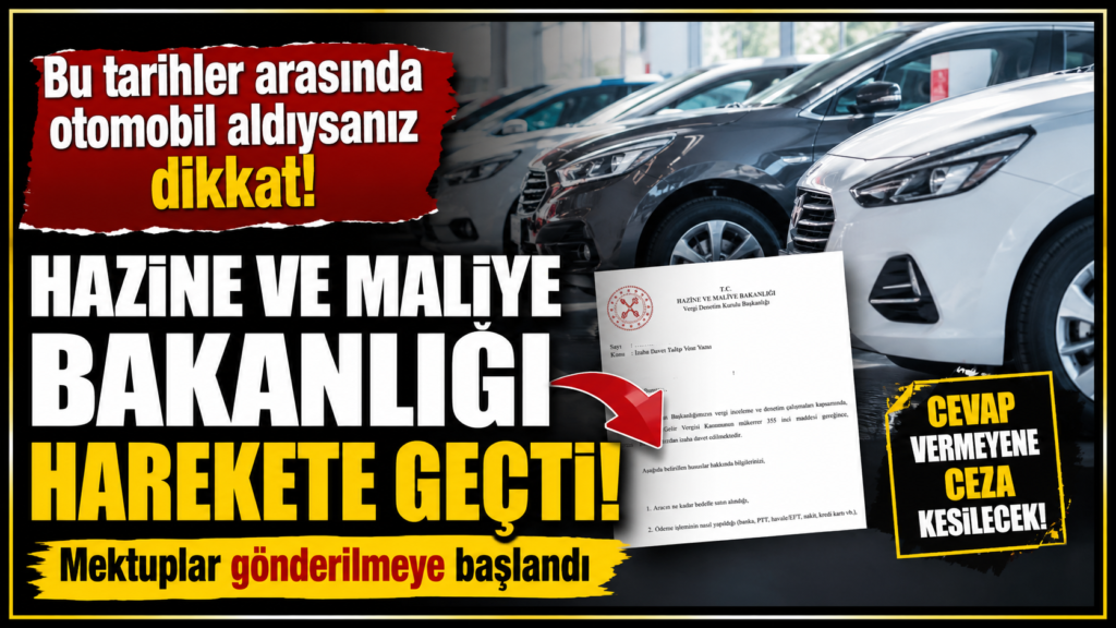 Bu Tarihlerde Araç Aldıysanız Dikkat