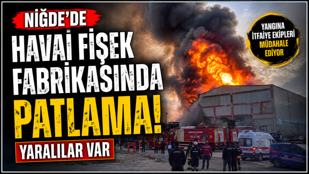 Niğde’de Havai Fişek Fabrikasında Patlama