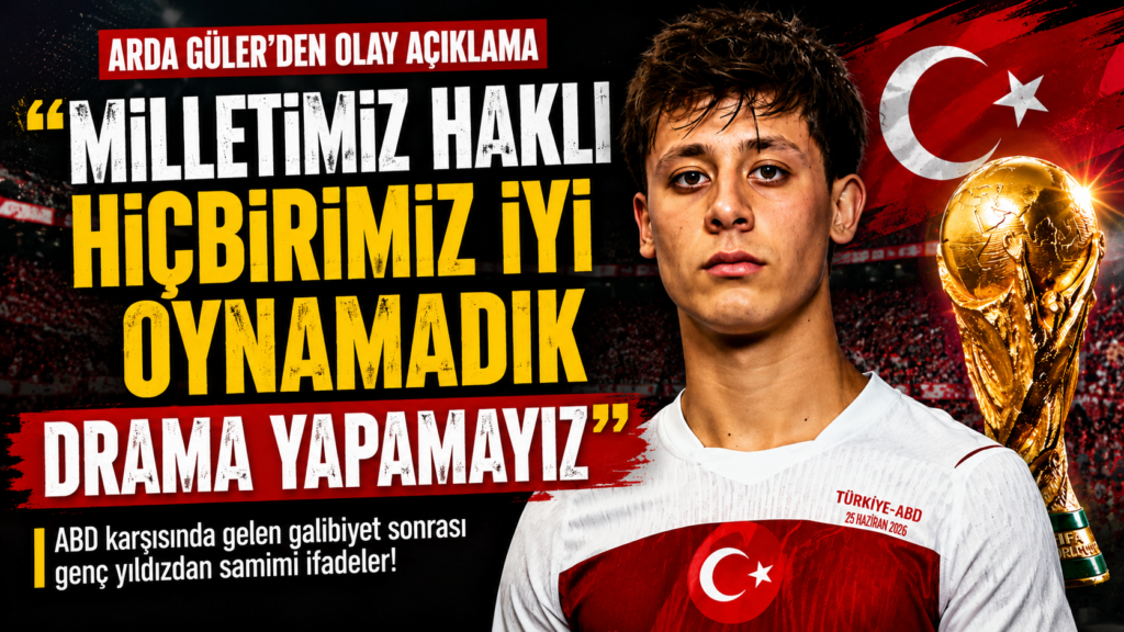 Arda: Milletimiz Haklı Hiç Birimiz İyi Oynamadık