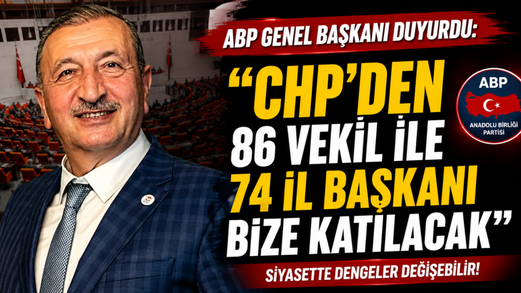 CHP’den 86 Vekil ABP’ye Geçecek İddiası