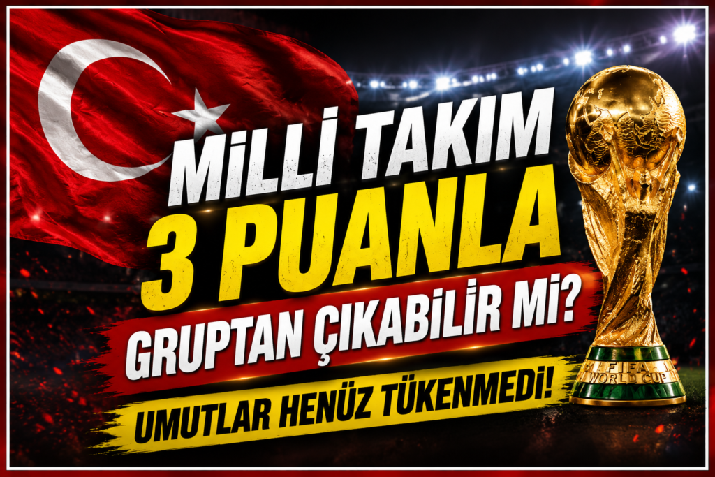 Milli Takım’a, 3 Puanla Bile Son 32 Mümkün