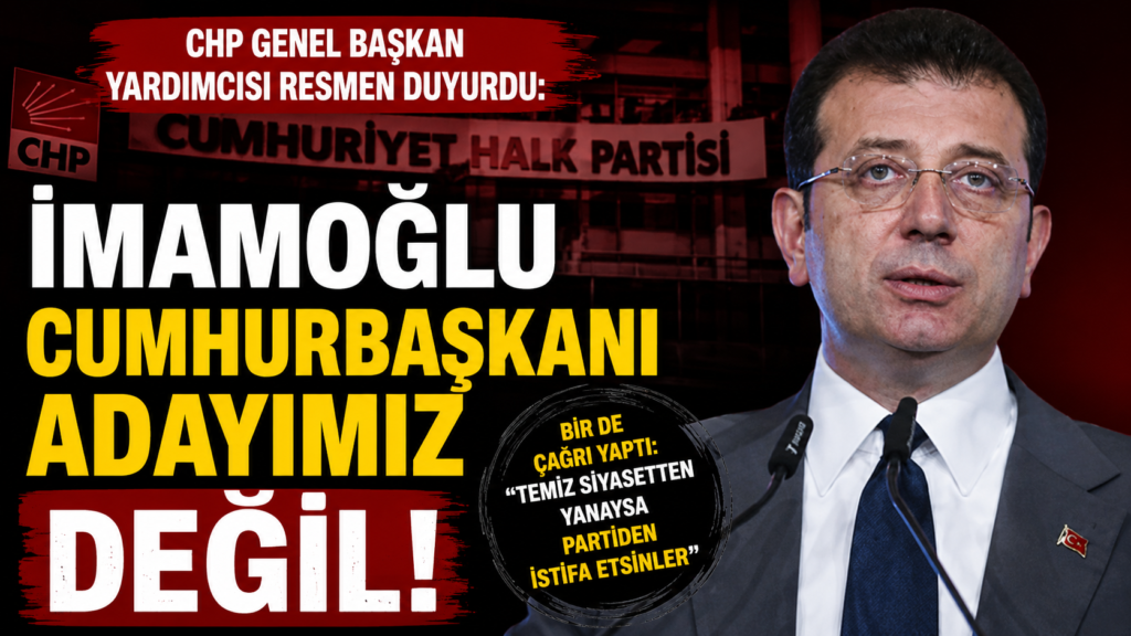 İmamoğlu Adayımız Değil