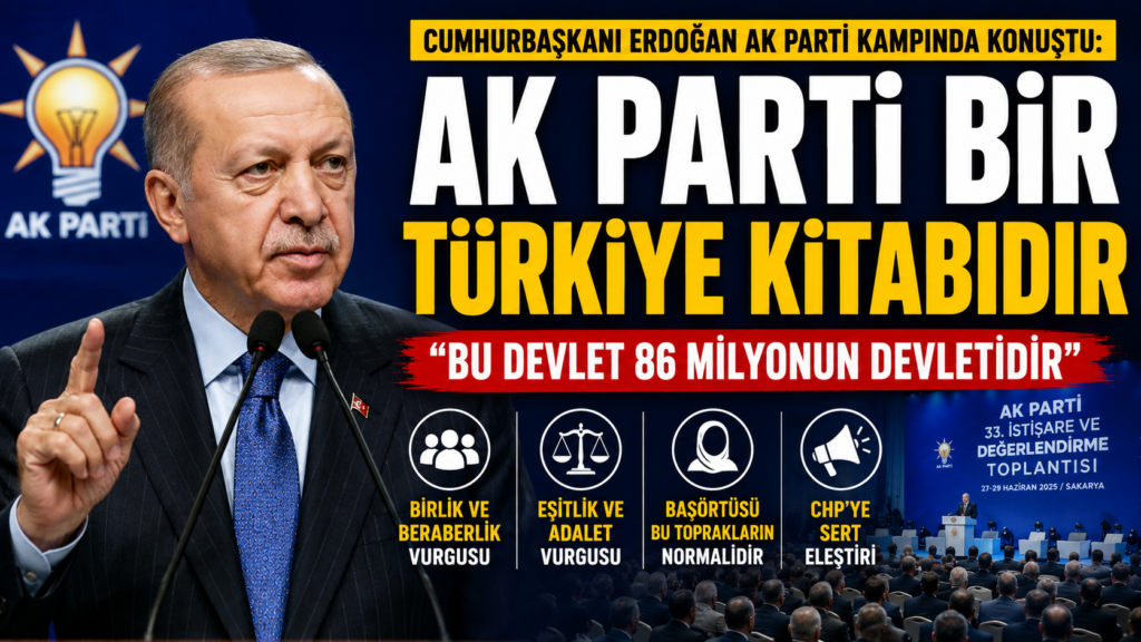 Erdoğan: AK Parti Bir Türkiye Kitabıdır