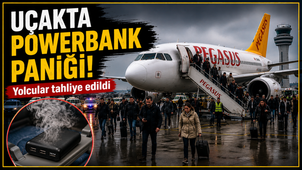 Uçakta Powerbank Paniği