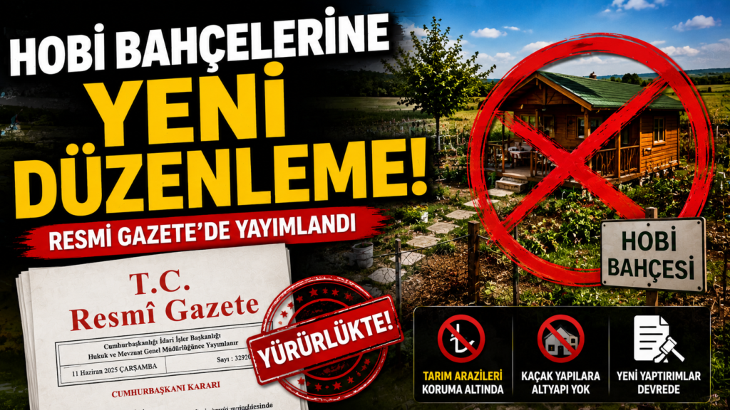 Hobi Bahçelerine Yeni Dönem! Resmi Gazete’de Yayımlandı