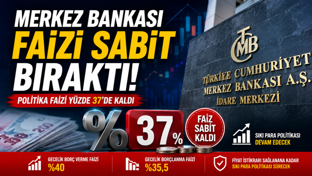Merkez Bankası Faizleri Açıkladı
