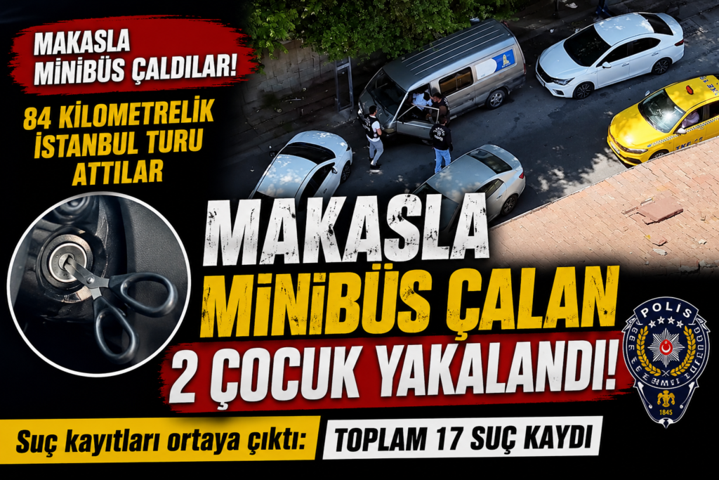 Minibüsü Çaldılar, İstanbul’u Turladılar