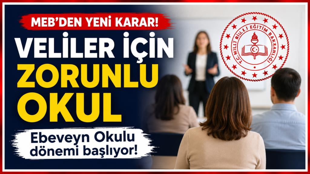 Velilere de Okul Zorunluluğu Geliyor