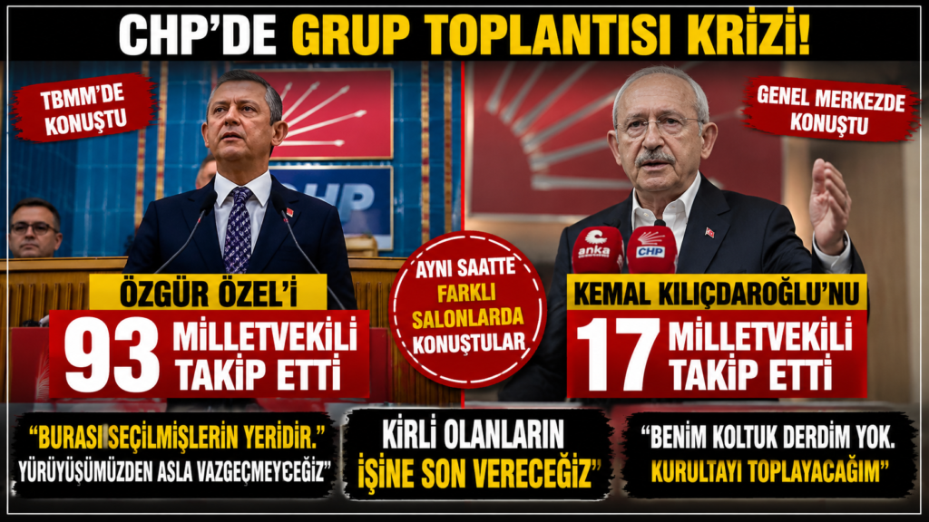 CHP’de Dikkat Çeken Tablo! Özel’i 93, Kılıçdaroğlu’nu 17 Vekil Takip Etti