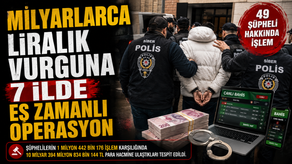 10 Milyarlık Bahis Vurgununa Operasyon