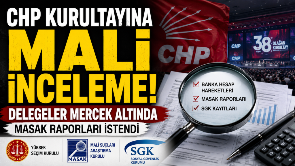 CHP Kurultayına Mali İnceleme