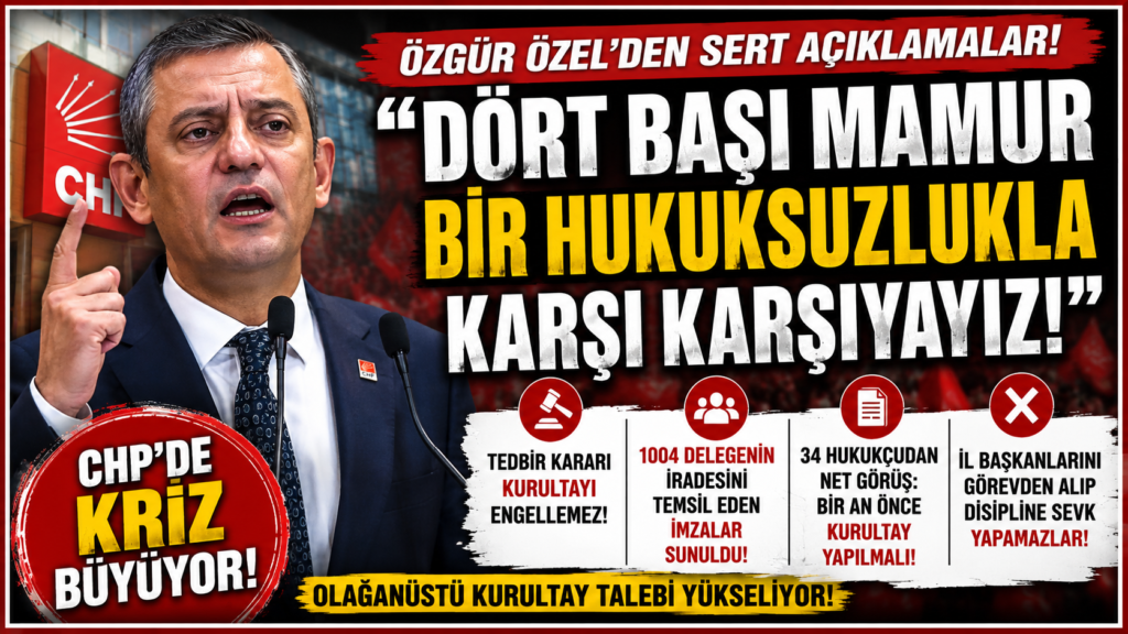 Özgür Özel: Hukuksuzluk Var