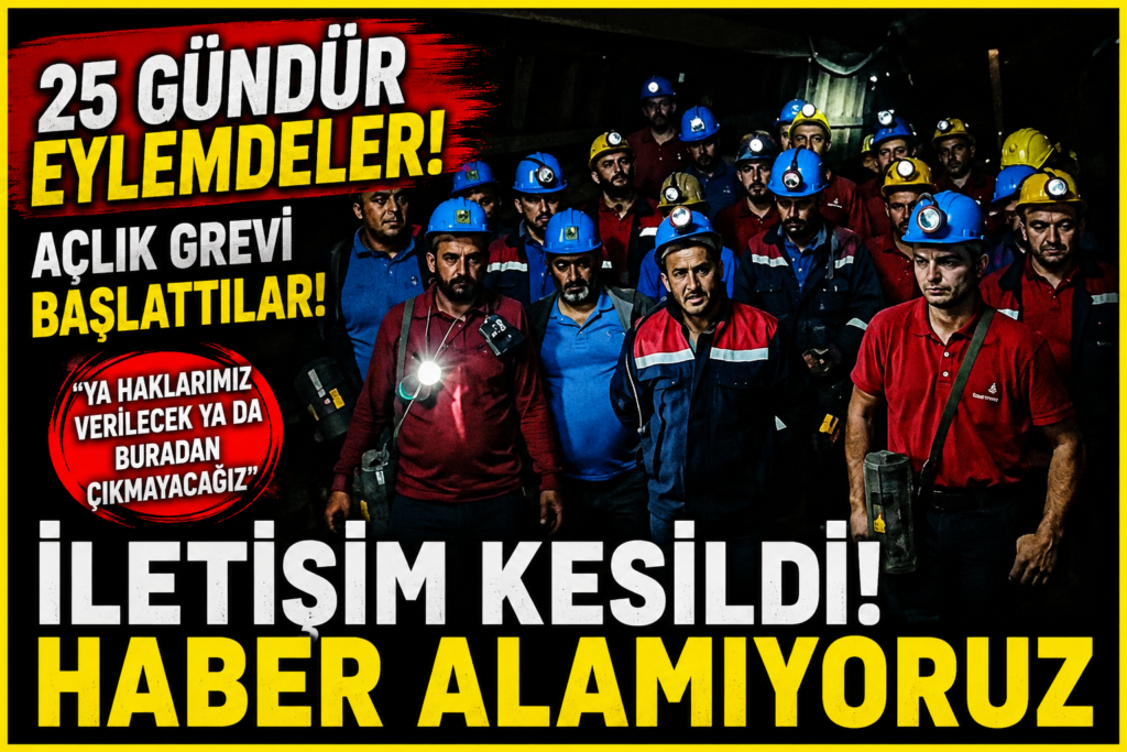 Madenciler Yeraltına Kapandı, İletişim Kesildi