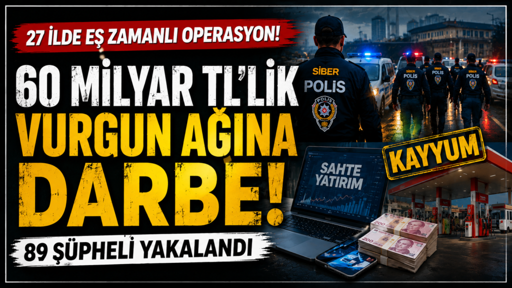 Sahte Yatırım Çetesine Oprasyon