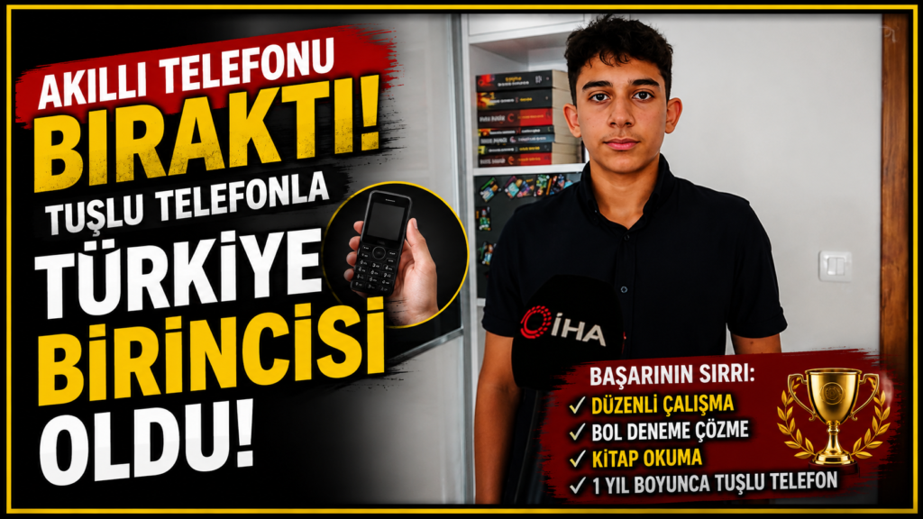 Akıllı Telefonu Bıraktı, Türkiye Birincisi Oldu