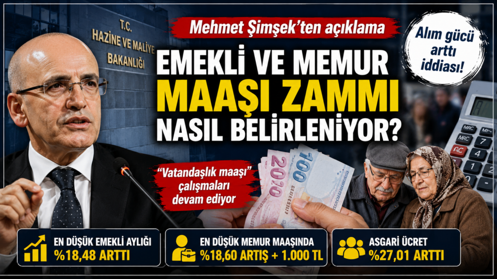 Şimşek’ten Maaş Zammı Açıklaması!