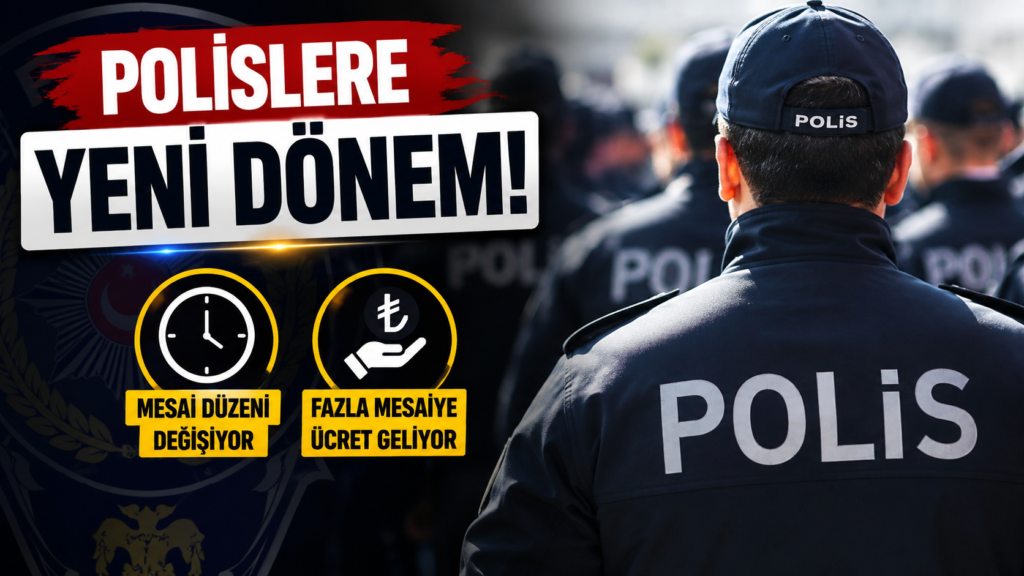 Polislere Müjde, Fazla mesai Ücreti Geliyor