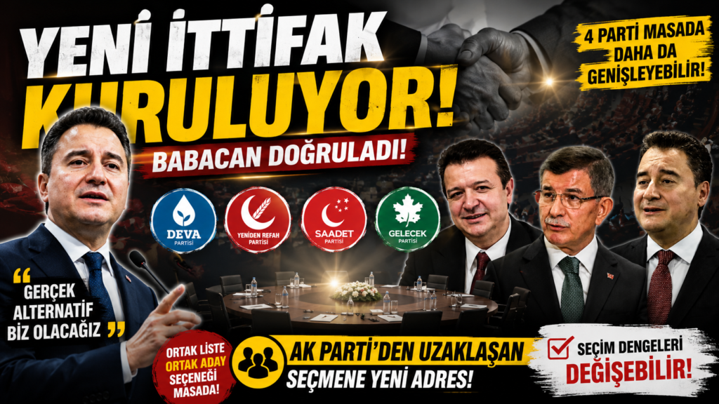 Babacan: Yeni ittifak Kuruluyor