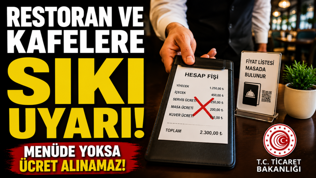 Restaurantlarda sadece QR kod yeterli olmayacak