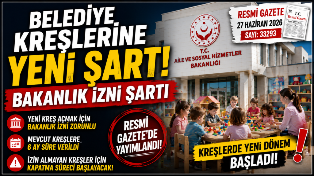 Belediye Kreşlerine Yeni Zorunluluk