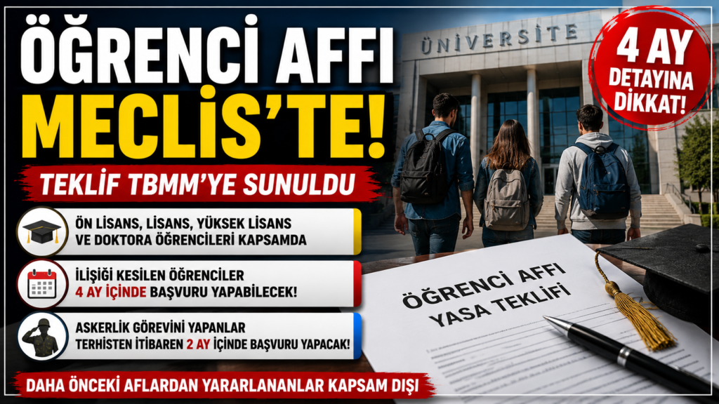 Üniversitelilere Af Geliyor