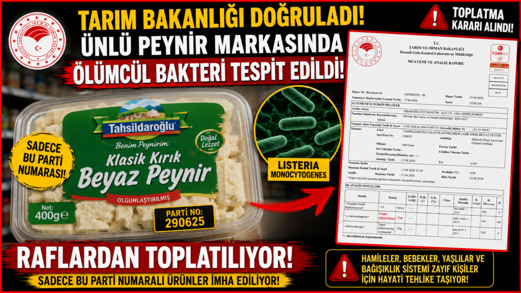 Ünlü Peynir Markasında Ölümcül Bakteri