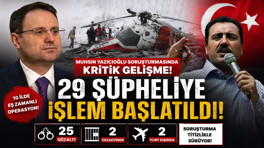 Yazıcıoğlu Dosyasında Tarihi Operasyon