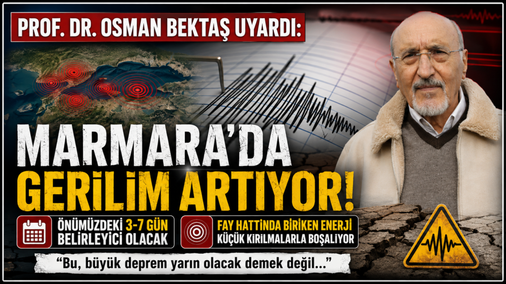 Prof Dr. Bektaş: Marmarada Gerilim Artıyor