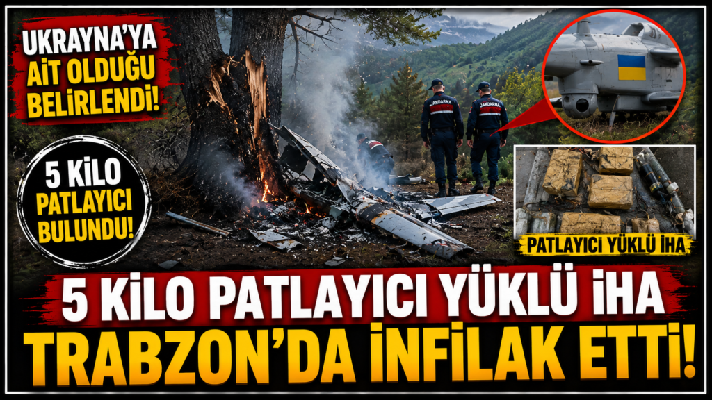 Trabzon’da Patlayıcı Yüklü İHA Paniği