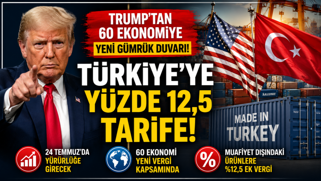 Trump’tan Türkiy’ye Yüzde 12.5 Vergi Tarifesi