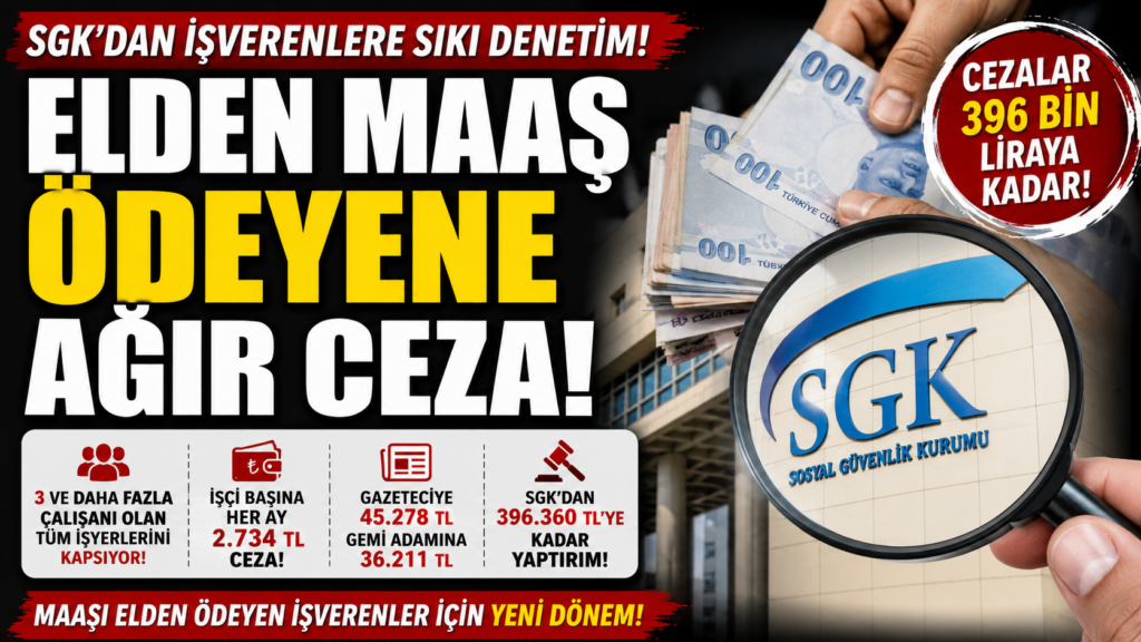 Maaşı Elden Ödeyen İşverene Ağır Fatura!