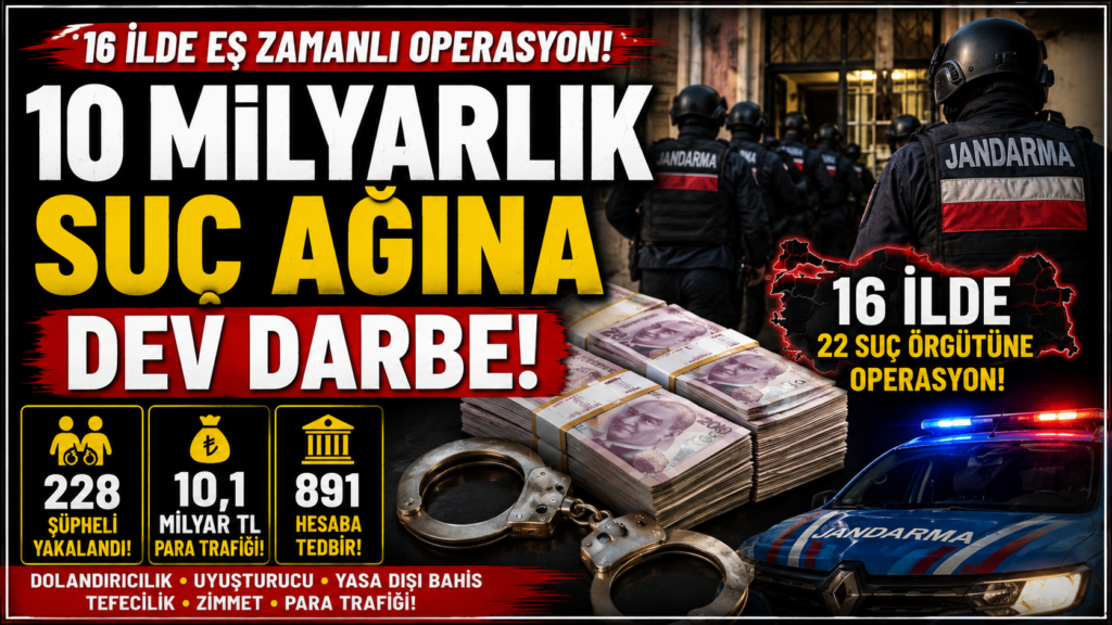 10 Milyarlık Suç Ağına Darbe
