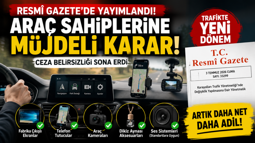 Araç Sahiplerine Müjde Artık Serbest