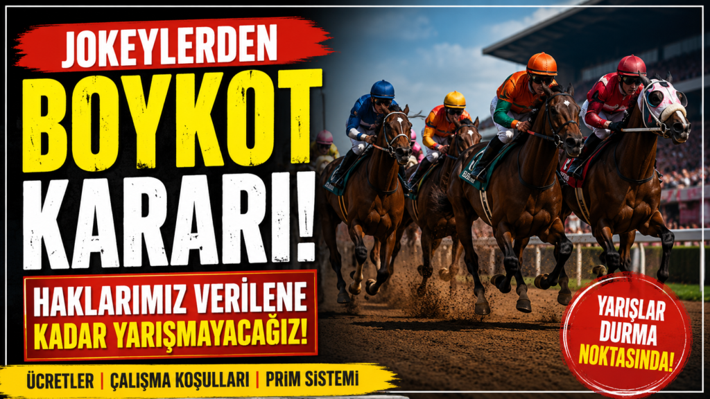 Jokeylerden Tarihi Boykot Kararı