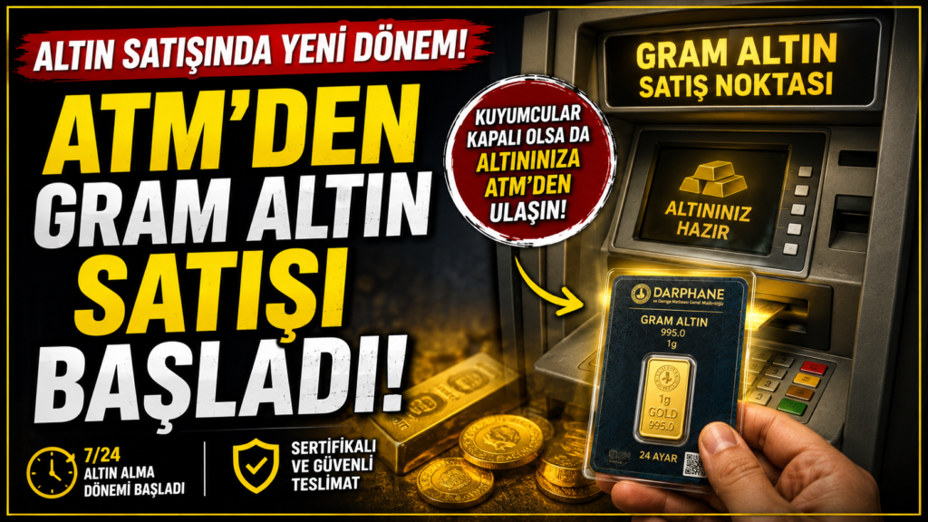 ATM’den Gram Altın Satışı Başladı