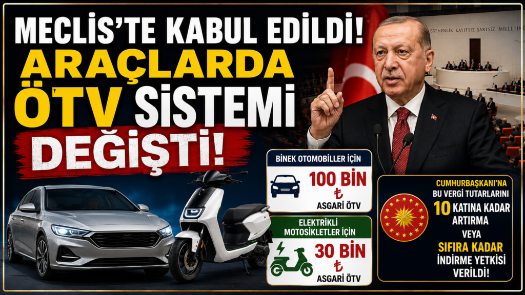 Cumhurbaşkanı’na ÖTV’yi 10 kat artırma yetkisi verildi