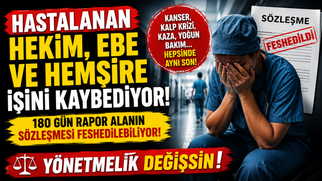 Hastalanan Hekim ve Hemşire İşten Çıkartılıyor