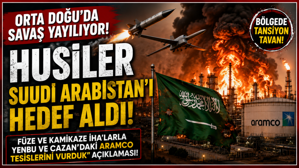 Husiler Suudi Arabistan’ı Hedef Aldı