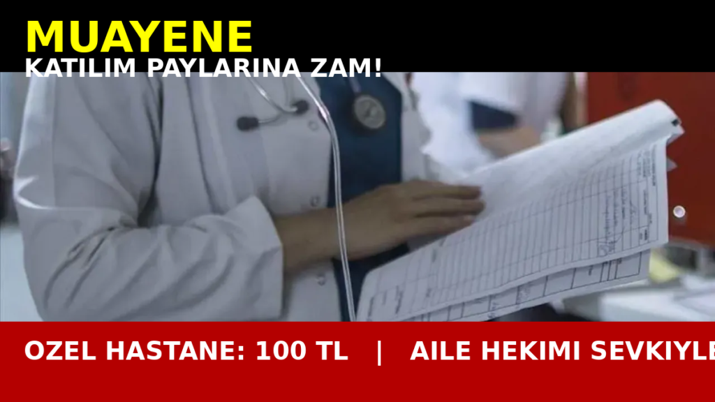 Muayene Katılım Paylarına Zam