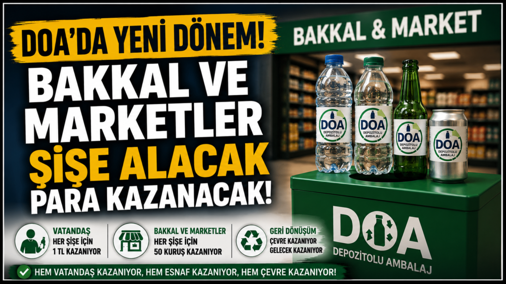 Bakkal ve Marketlerde şişe alacak