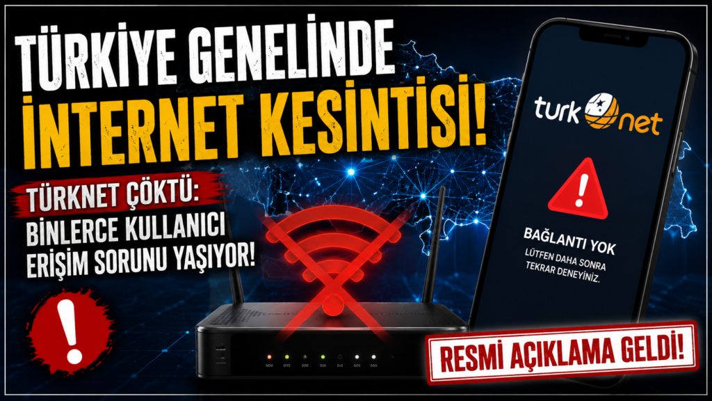 Türknet çöktü