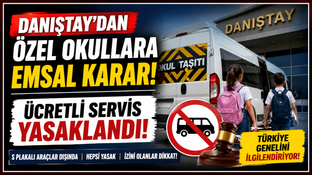 Özel Okullarda  Ücretli Servis Yasaklandı